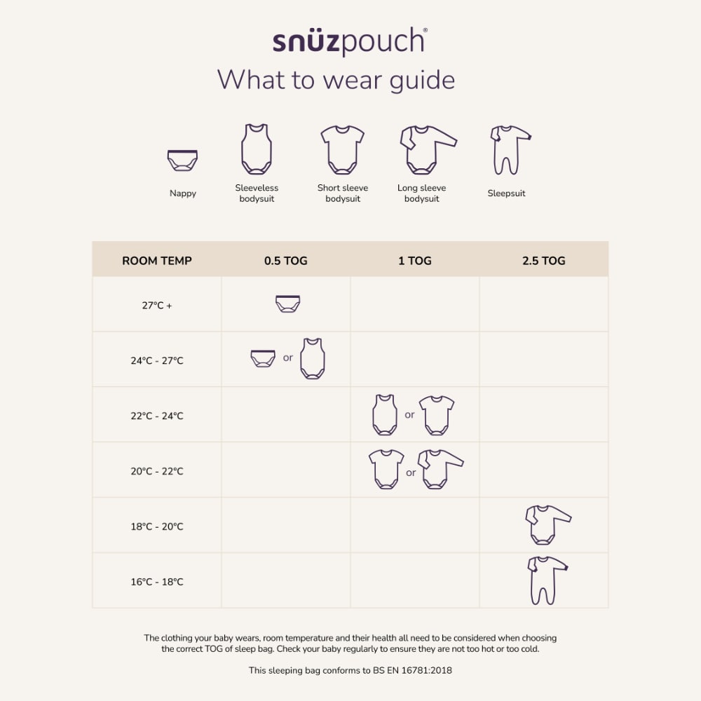 SnuzPouch Sleeping Bag – Grey Cloud