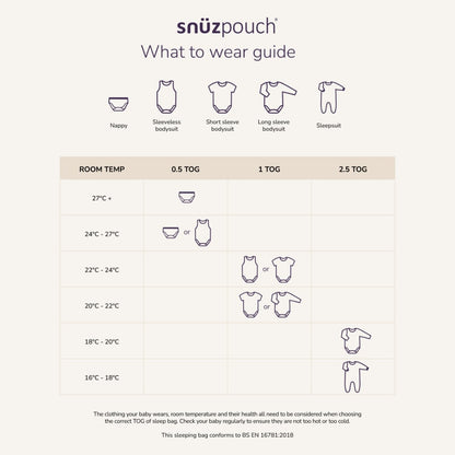 SnuzPouch Sleeping Bag – Grey Cloud